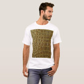 T-shirt Crocodile : Closeup Texture Détail (Devant entier)