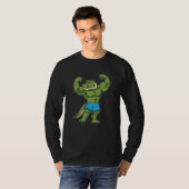T-shirt Crocodile comme Bodybuilder extrême (Devant entier)