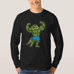 T-shirt Crocodile comme Bodybuilder extrême