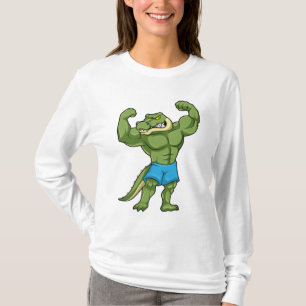 T-shirt Crocodile comme Bodybuilder extrême
