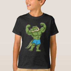 T-shirt Crocodile comme Bodybuilder extrême