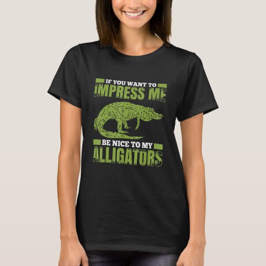 T-shirt Crocodile d'alligator pour alligators Crocodile (Devant)