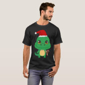 T-shirt Crocodile de Noël mignon (Devant entier)