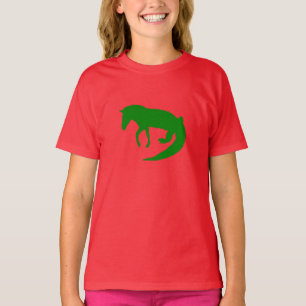 T-shirt Crocodile de Zèbre, animal sauvage vert