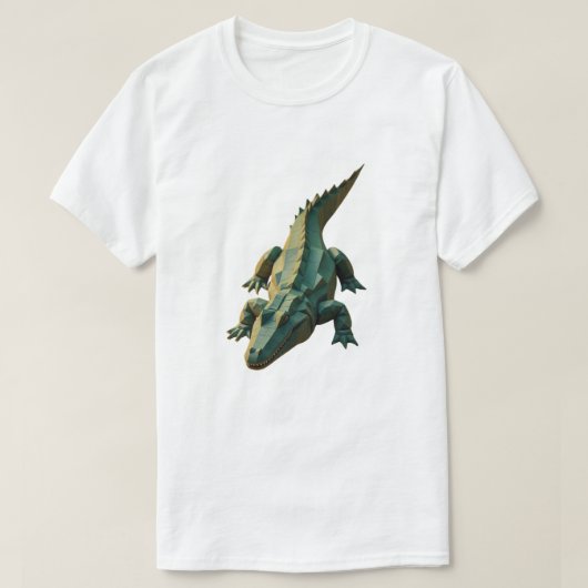 T-shirt Crocodile géométrique (Design devant)