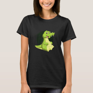 T-shirt Crocodile Mignon Reptiles Animaux de Zoo Étangs Cr