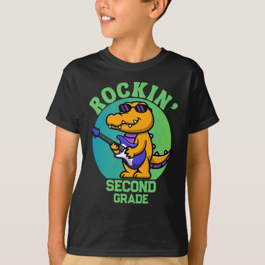 T-shirt Crocodile Musical Retour À L'École Niveau Customis (Devant)
