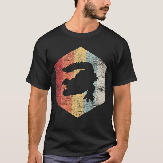 T-shirt Crocodile noir (Devant)