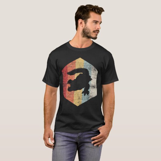 T-shirt Crocodile noir (Devant entier)