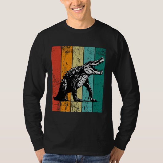 T-shirt Crocodile rétro (Devant)