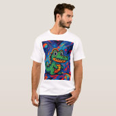 T-shirt crocodile vert (Devant entier)
