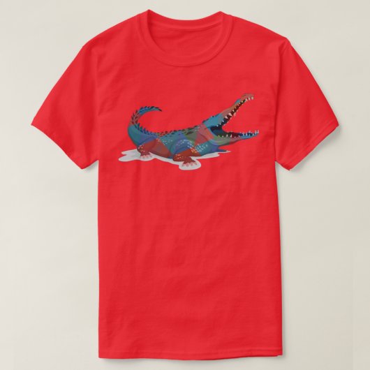 T-shirt Crocodile vintage (Design devant)