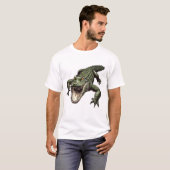 T-shirt crocodile vintage (Devant entier)