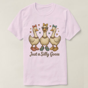 T-shirt Crocs à nœuds Silly Goose vintage – Dessin animé d