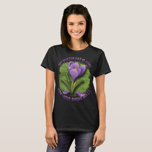 T-shirt Crocus de printemps (Devant entier)