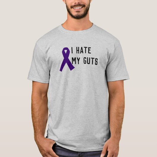 T-shirt Crohn/colite je déteste mes entrailles (Devant)