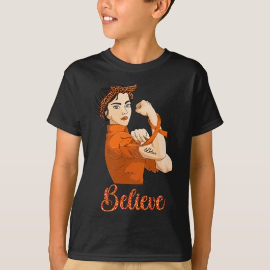T-shirt Croire à la leucémie (Devant)