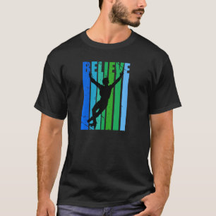 T-shirt Croire Hommes Patinage Artistique Patineur Sport d