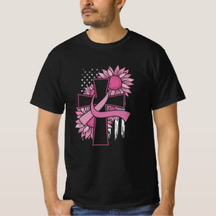 T-shirt Croire la conscience chrétienne croisée du cancer