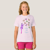 T-shirt Croire les papillons Fairy Inspirational (Devant entier)