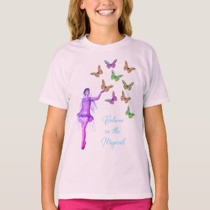 T-shirt Croire les papillons Fairy Inspirational