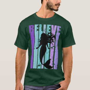 T-shirt Croire Motivationnelle Sirène Filles Filles Magiqu