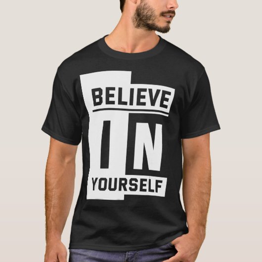 T-shirt Crois en toi-même (Devant)
