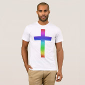 T-shirt croisé d'arc-en-ciel (Devant entier)