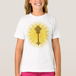 T-shirt Croisement traditionnel éthiopien Brown