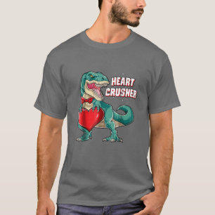 T-shirt Croiseur de Coeur T Valentines Jour Dinosaure T Re