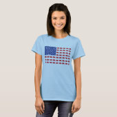 T-shirt Croiseur-Drapeau-Moteur (Devant entier)