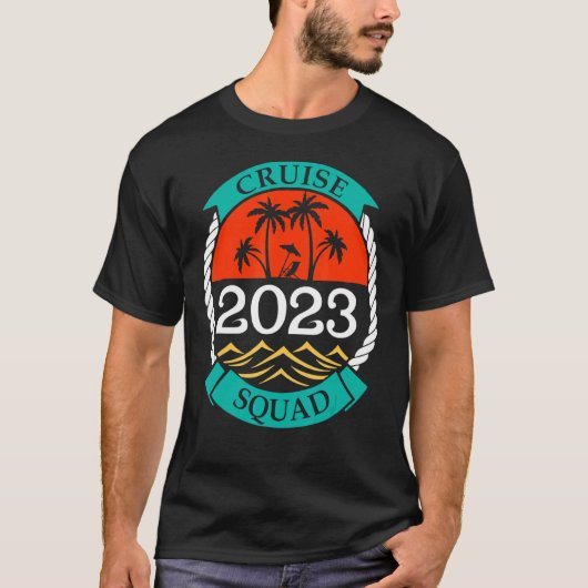 T-shirt Croisière 2023 Family Matching Beach Hommes Femmes (Devant)