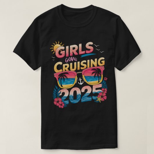 T-shirt Croisière 2025 Croisière Voyage de vacances drôle  (Design devant)
