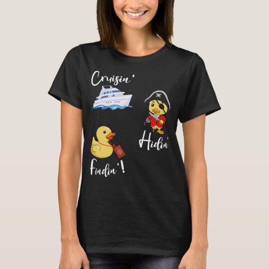 T-shirt Croisière à la recherche de canards en caoutchouc (Devant)