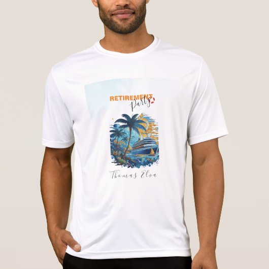 T-shirt Croisière à la retraite, Croisière (Devant)