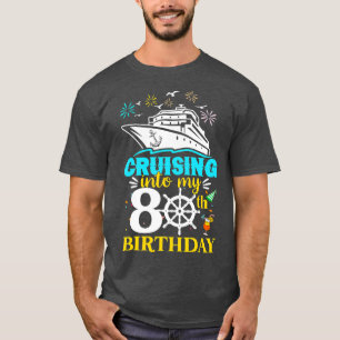 T-shirt Croisière à mon 80e anniversaire Croisière vieille