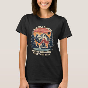 T-shirt Croisière Alaska 2024 Rassembler les souvenirs Mat
