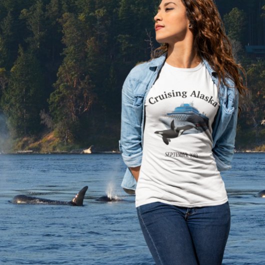T-shirt Croisière Alaska Orca Navire Killer Whale