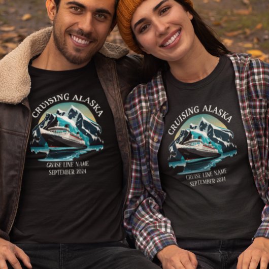T-shirt Croisière Alaska Ship Embarkation Custom Group