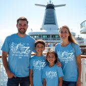 T-shirt Croisière Anniversaire Avec Nom Personnalisé Et An