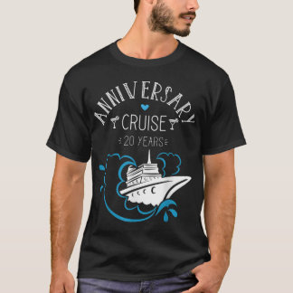 T-shirt Croisière Anniversaire pour les couples 20 ans