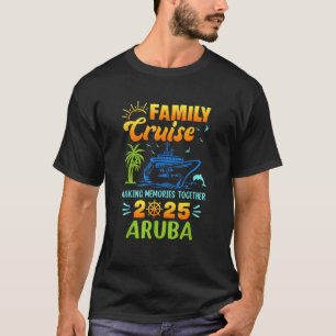 T-shirt Croisière Aruba 2025 Famille Amis Groupe Vacation