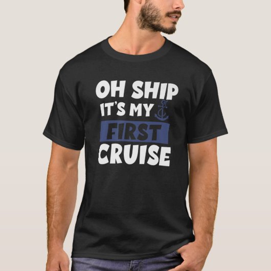 T-shirt Croisière C'Est Mon Premier Bateau De Croisière (Devant)