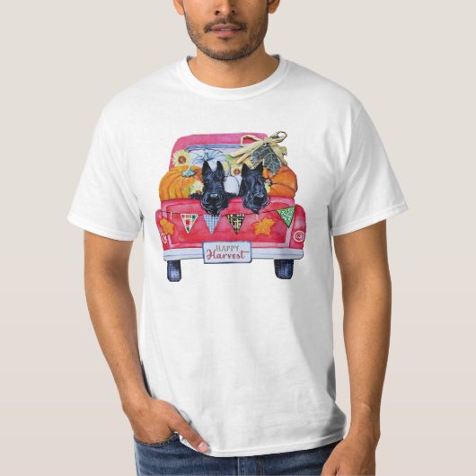 T-shirt Croisière Citrouille d'automne Scottie (Devant)