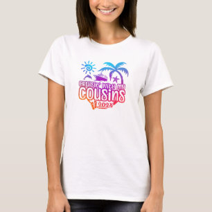 T-shirt Croisière Cousin 2024 avec bateau de croisière et