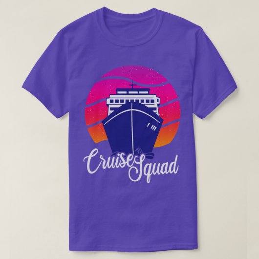 T-shirt Croisière Croisière Groupe de navires Voyage (Design devant)