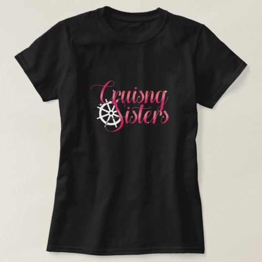 T-shirt Croisière Croisière Soeurs Croisière Bateau Ancre  (Design devant)