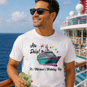 T-shirt Croisière d'anniversaire Oh Bateau Drôle Groupe