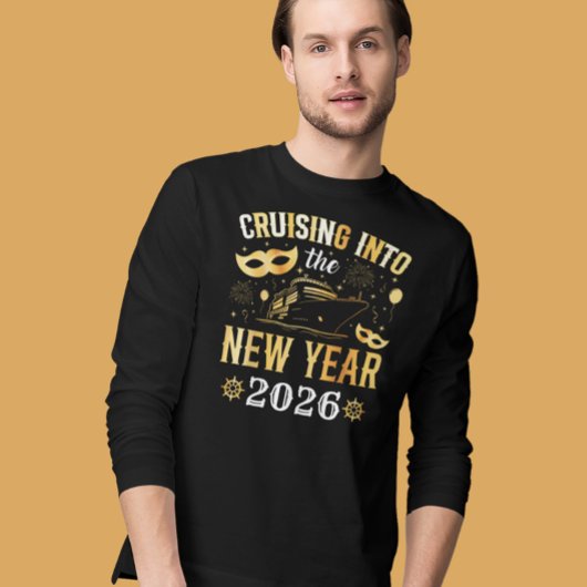 T-shirt Croisière dans le bateau du Nouvel An Gold