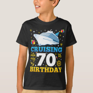T-shirt Croisière Dans Mon Enfant De 70 Anniversaire